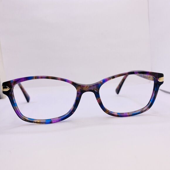 Coach Authentic Eyeglasses HC 6065 5288 51 [] 17 135 MM Confetti Purple Gold - Picture 2 of 8